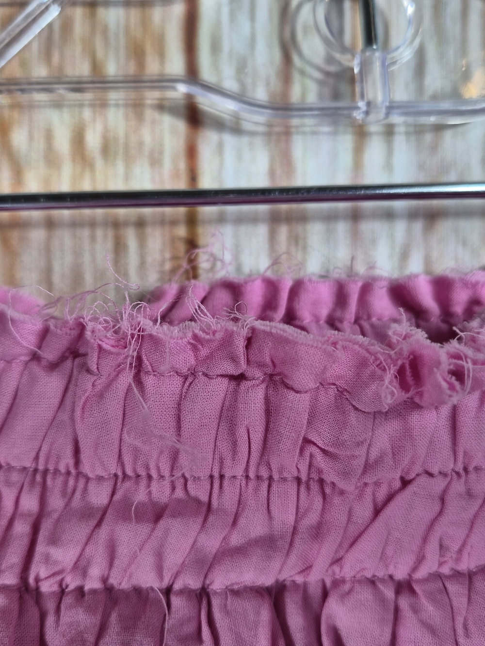 LoveShackFancy Hot Pink Tiered Ruffle Mini Skirt - Picture 5 of 5